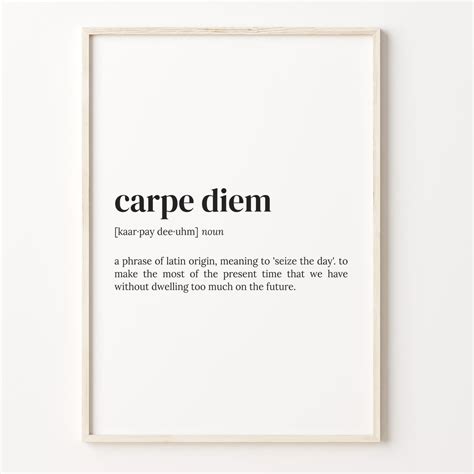 definition of carpe diem|CARPE DIEM .
